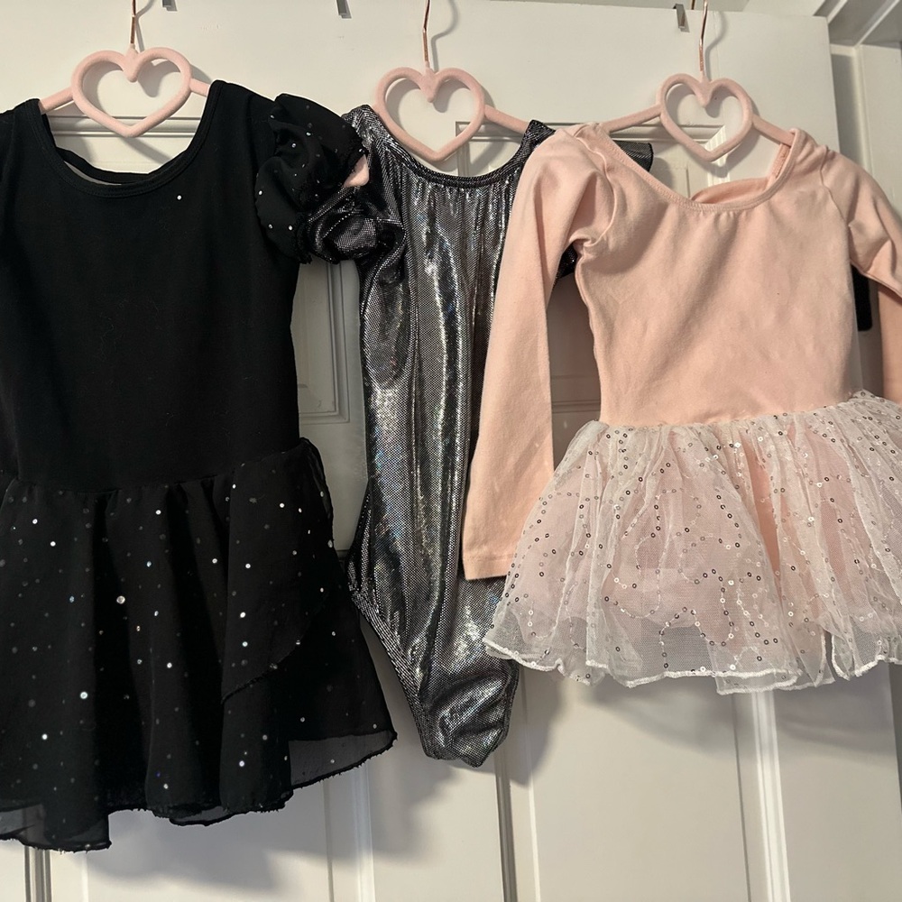 Kids Sparkle Costume Set - Black, Silver, and Pink